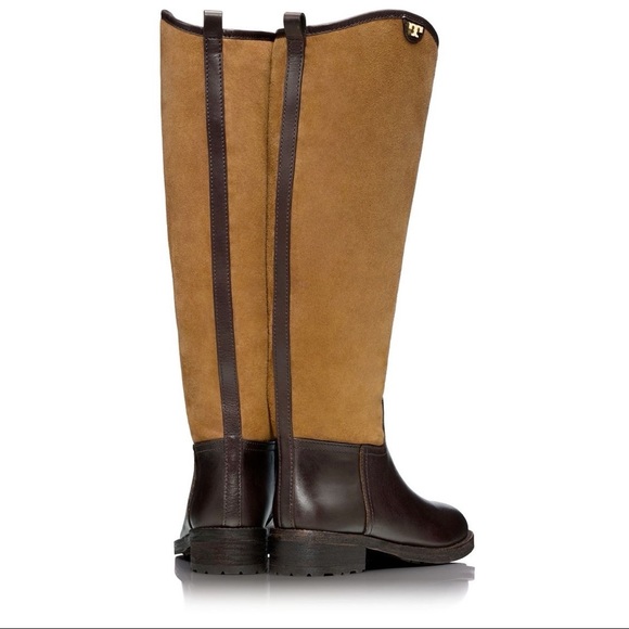 Tory Burch Kensington Genuine Shearling Lined Riding Boot  Size 6.5 NWOT - Picture 3 of 11
